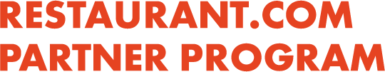 Restaurant partner program logo
